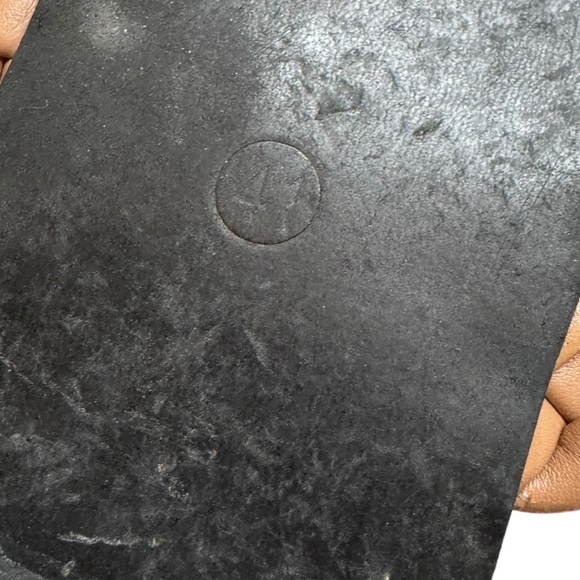 Braided Slip-On Sandals, Tan, Size 41 - Picture 4 of 5